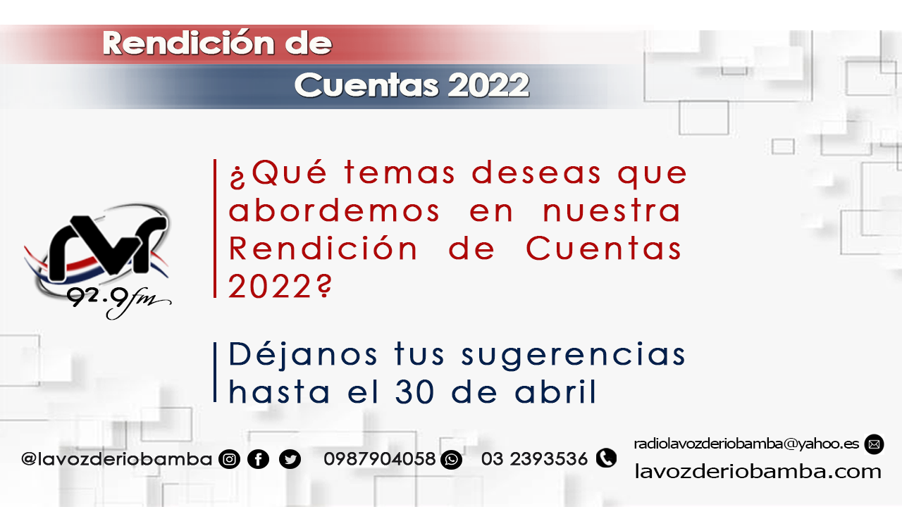 invitación sugerencias rvr